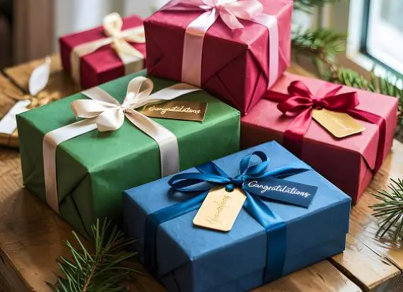 Bow Gift Box Dotted